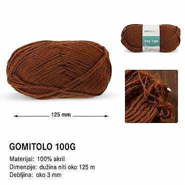 KMT Mrežasta vlakna trostruko upleteno – tamno braon (5201261) -