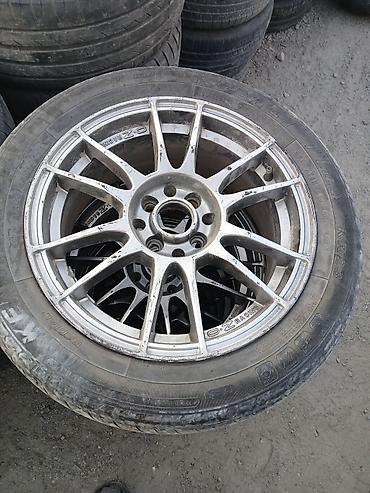 титановые диски на фит: Литые диски OZ Racing с шинами оригинал размер 205/55/ R 16. Комплект — 2