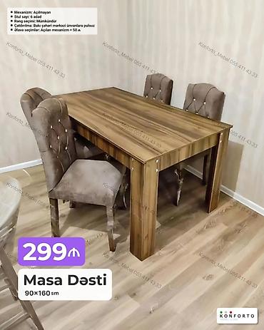 Məhsul: Masa dəsti (90×160 sm) Xüsusiyyətlər: - Mexanizm: açılmayan - lalafo.az -da Məhsul: Masa dəsti (90×160 sm) Xüsusiyyətlər: - Mexanizm: açılmayan -