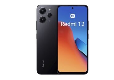 скупка продажа телефонов: Redmi, Redmi 12, Колдонулган, 128 ГБ, түсү - Кара, 2 SIM