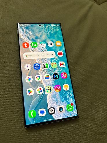 samsung a24 s: Samsung Galaxy S23 Ultra, 256 GB, rəng - Yaşıl, Simsiz şarj — 8