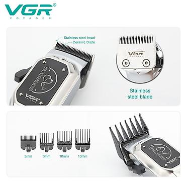 it adı: VGR 201 - İt pişik qırxan 1500mAh 2 speed 6500-7000RPM Cord/Cordless" — 3