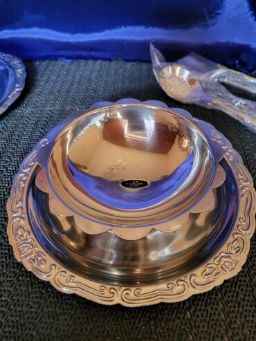 Kuhinjski setovi: Set nov za dvoje za poslastice 18/8.oznaka nerdjajuci celik iz — 13