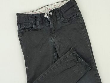 klapki czarne zamsz: Jeans, H&M, 3-4 years, 104, condition - Good