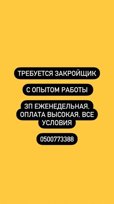 помощник закройщик: Закройщик