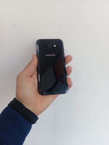 Samsung: Samsung Galaxy A7 2017, 32 GB, rəng - Boz, Düyməli, Barmaq izi, İki sim kartlı