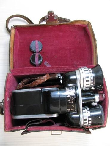 Видеокамеры: Продаю советскую, рабочую, красивую, винтажную кинокамеру "Нева" 1963 — 10