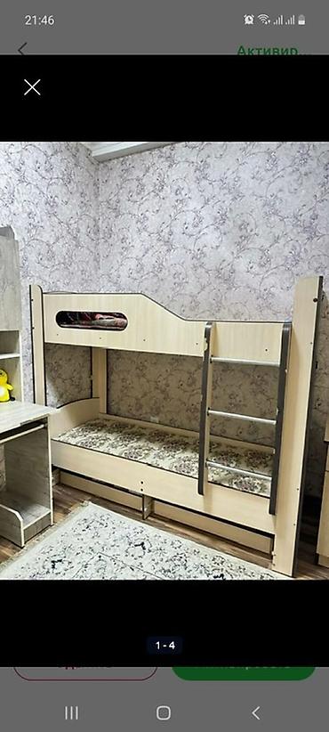 подъемные кровати: Двухъярусная кровать-комплект для детской комнаты. - Конфигурация — 4