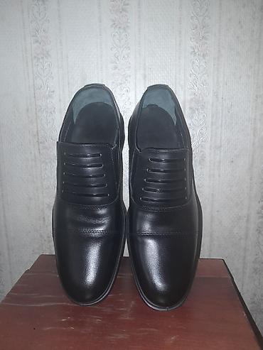 Туфли: Klassik kişi tufliləri - Rəng: qara - Model: bağsız, slip-on - Üst — 1