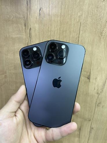 iphone d: IPhone 14 Pro, Б/у, 256 ГБ, Черный, Защитное стекло, Чехол, В рассрочку, 91 % — 1