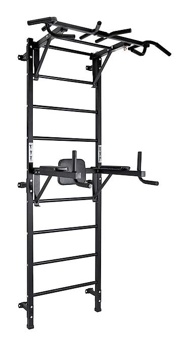 Шведские стенки: Настенная шведская стенка с турником и брусьями Многофункциональный — 7