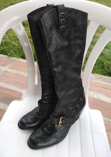 moon boot cizme crne: High boots, 40