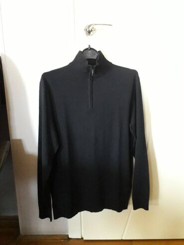 Džemperi: DŽEMPER muški, crni, Esprit, veličina M. Širina ramena 43 cm, dužina