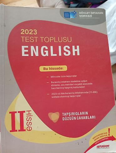 Testlər: İngilis dili Testlər 11-ci sinif, DİM, 1-ci hissə, 2023 il — 5