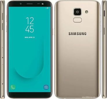 Samsung: Samsung Galaxy J6 Plus, цвет - Черный, Гарантия, Сенсорный, Отпечаток пальца