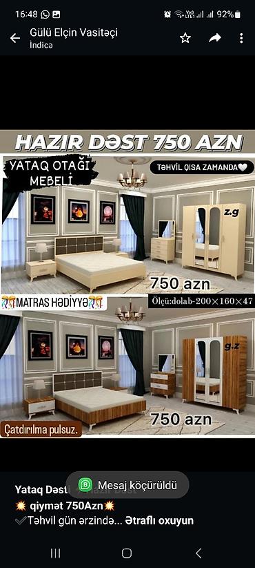 *Yataq Dəsti ⚡Hazır Dəst* 💥 *qiymət 750Azn*💥 ✔️Təhvil gün ərzində lalafo.az -da *Yataq Dəsti ⚡Hazır Dəst* 💥 *qiymət 750Azn*💥 ✔️Təhvil gün ərzində