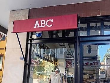 Tent və kölgəlik konstruksiyalar üçün yağlı boya ilə reklam yazısı və