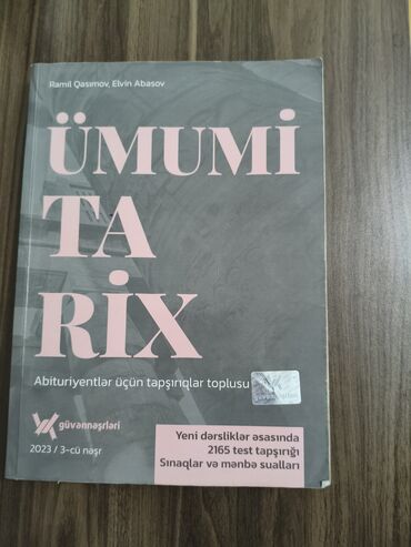ümumi tarix anar isayev pdf 2024 2025: Ümumi tarix tapşırıqlar toplusu 5 manat catdirilmada komeklik