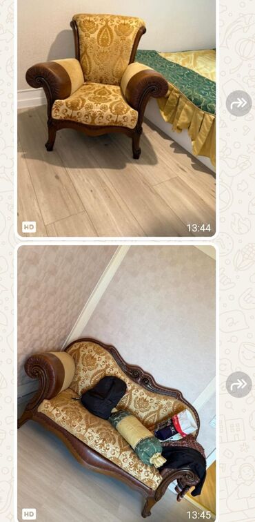 Qonaq otağı dəstləri: İşlənmiş, Divan, Kreslo, Bazasız, Açılmayan