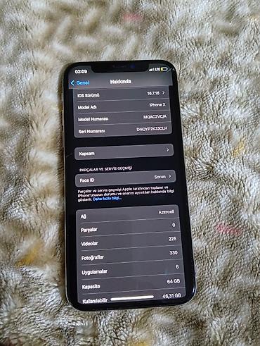 iphone x zapcast: IPhone X, 64 GB, Gümüşü, Qırıq — 6