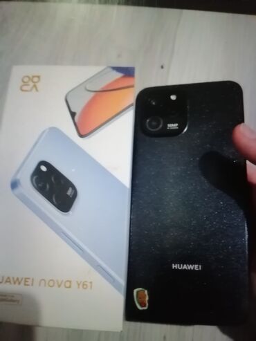 huawei p 50 pro: Huawei Nova Y61, 4 GB, rəng - Qara, Barmaq izi, Face ID