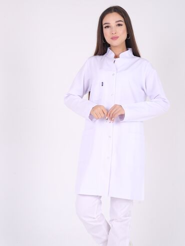 Медицинская одежда: В наличии Турецкий мед халат от Учак UCAK -Ткань Альпака -Высокое