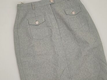 spódnice plisowane midi szara: Skirt, S (EU 36), condition - Perfect
