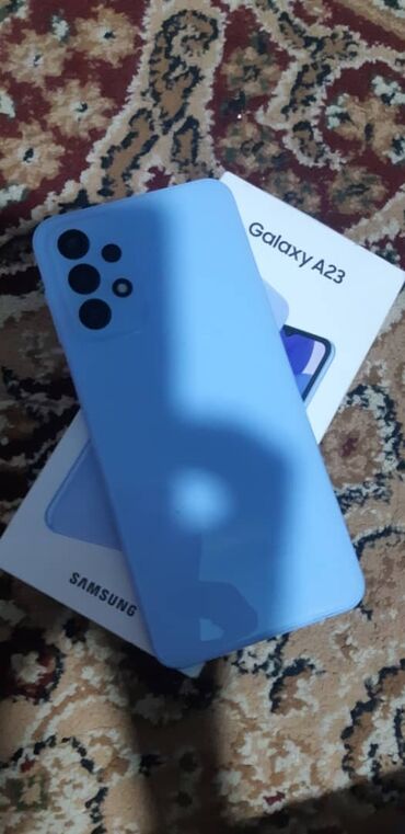 колонки аудио: Samsung Galaxy A23, Б/у, 128 ГБ, цвет - Голубой, 2 SIM