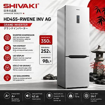 Soyuducular: №: 14964 Məhsulun adı: Soyuducu Shivaki HD455-RWENE INV AG, ikiqapılı — 2