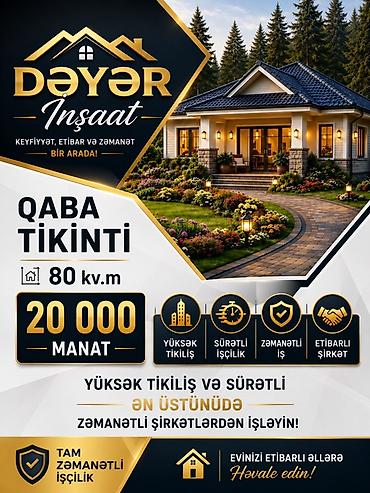 qapi: Dəyər İnşaat – Modern villaların tikintisi və təmiri - Sahə: 200 kv.m — 3