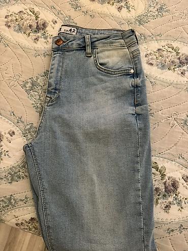 yun şarf: Məhsul: Qadın cins şalvarı - Model: Skinny/boru kəsim - Rəng: Açıq — 2