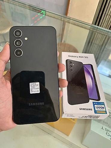 телефоня: Samsung Galaxy A54 5G, Б/у, 256 ГБ, цвет - Черный, 2 SIM — 1