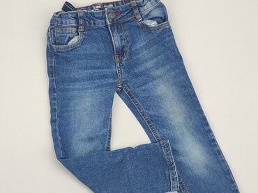 jeansy straight bershka: Spodnie jeansowe, Lupilu, 4-5 lat, 104/110, stan - Dobry