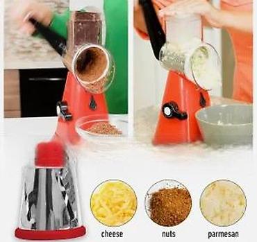 Ostala kuhinjska oprema: Ručna rotaciona seckalica/rende sa 3 nastavka - Multifunkcionalni — 19