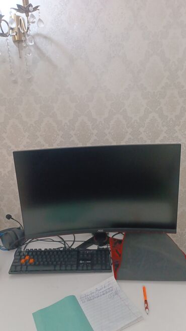 изогнутые мониторы: Монитор, AOC, 30" - 31"