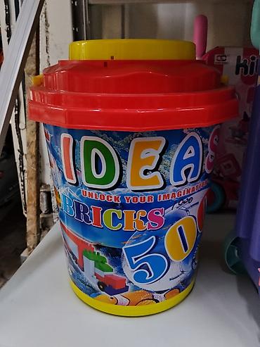набор кулич: Набор конструктора в ведре “IDEAS BRICKS” — 500 деталей. - Формат — 1