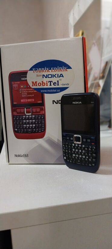 nokia с2: Nokia E63, цвет - Черный, Кнопочный