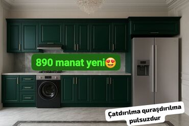 ucuz metbex mebelleri: *Yeni Mətbəx mebeli 890₼* Yüksək keyfiyyətlə ölçü 2.70 metr rəng