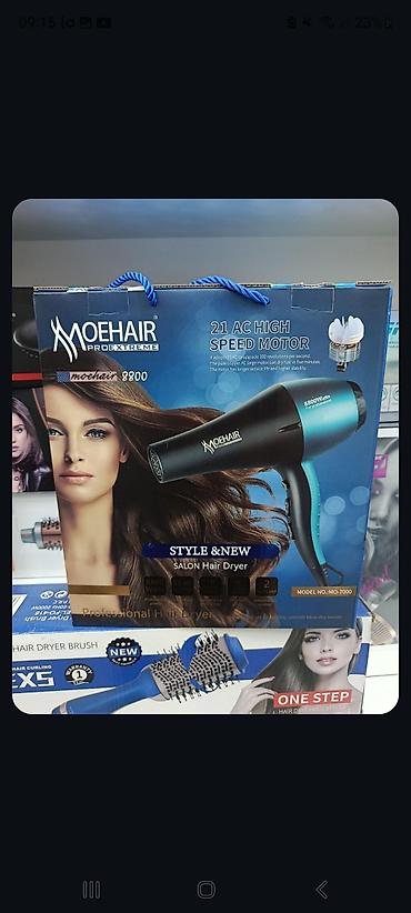 dyson airstrait qiyməti: TƏZƏ MALDI İŞLƏNİLMƏYİB Moehair ProExtreme Salon Hair Dryer – Model — 1