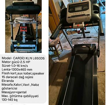 cardio: CARDIO KLN L650DS qaçış trenajoru - Mator gücü: 2.5 HP - Sürət — 1