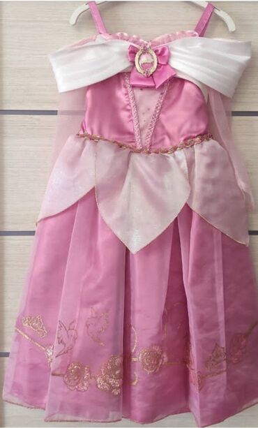 нац платья: Детское платье, цвет - Розовый, Б/у