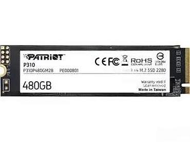 Hard diskovi, eksterni diskovi: Patriot P310 NVMe M.2 SSD – 480 GB - Format: M.2 2280 - Interfejs — 13