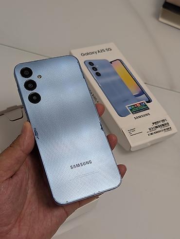 note 2: Samsung Galaxy A25, Б/у, 256 ГБ, цвет - Голубой, 2 SIM — 1