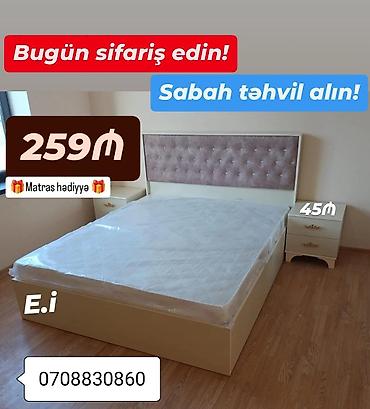 taxt kravat: Yeni, İkinəfərlik çarpayı, Matras ilə — 2