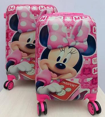 Rančevi, torbe i koferi: Dečiji koferi set – Minnie Mouse motiv - Set od 2 kofera u ružičastoj — 5