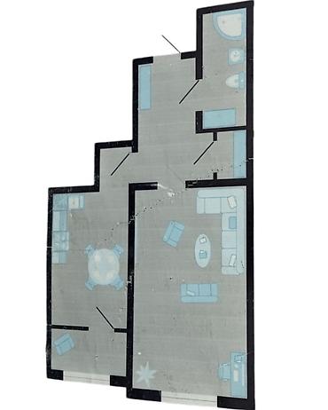 talisman village: 1 комната, 52 м², Элитка, 9 этаж, ПСО (под самоотделку) — 7