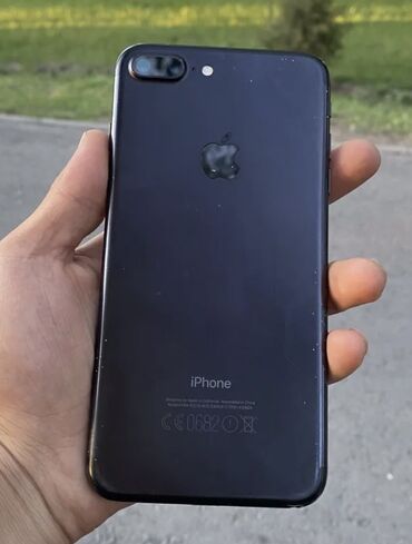 Apple iPhone: IPhone 7 Plus, Б/у, 128 ГБ, Черный, Чехол, 73 %