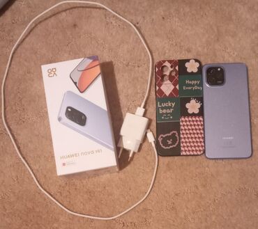 telefon alışı: Huawei Nova Y61, 64 ГБ, цвет - Голубой, Сенсорный, Отпечаток пальца, Face ID
