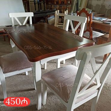 Sifarişlə masa və oturacaq dəstləri: Dördbucaq masa, Qonaq otağı üçün, Digər adam sayı, Zəmanətsiz — 8