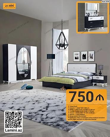 Yataq Dəsti – Kod: 2056 Dəst tərkibi və ölçülər: - Çarpayı: 1 ədəd lalafo.az -da Yataq Dəsti – Kod: 2056 Dəst tərkibi və ölçülər: - Çarpayı: 1 ədəd